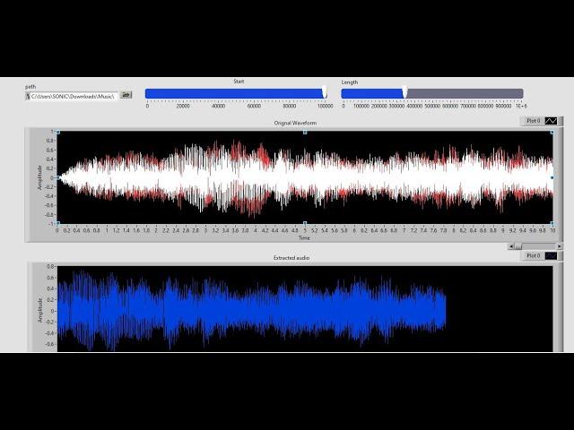 Trim Sound/Audio Files in LabVIEW