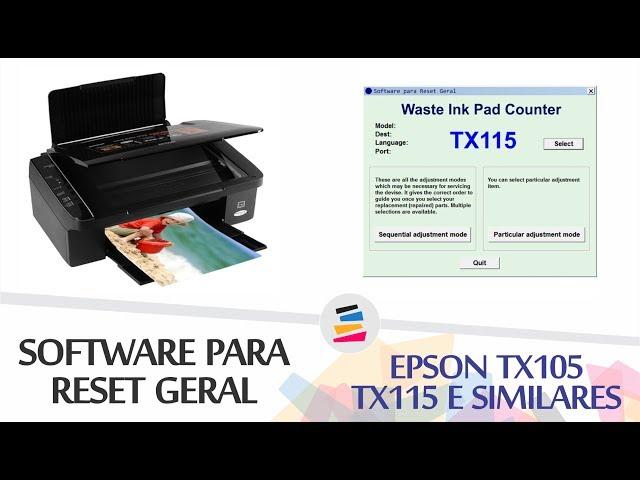 COMO FAZER O RESET NA IMPRESSORA EPSON - ALMOFADAS DE TINTA CHEIA