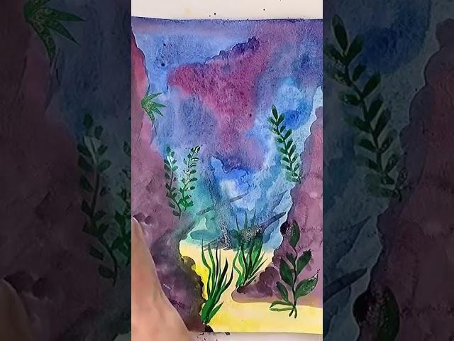 Drawing underwater. 🪼