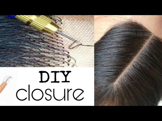 Vin aprann fè closure/ diy ventilate hair lace closure