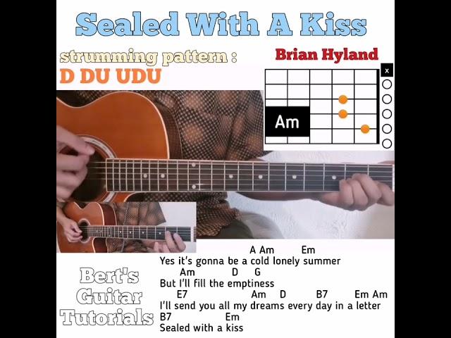 Sealed With A Kiss - Brian Hyland guitar chords w/ lyrics & strumming tutorial