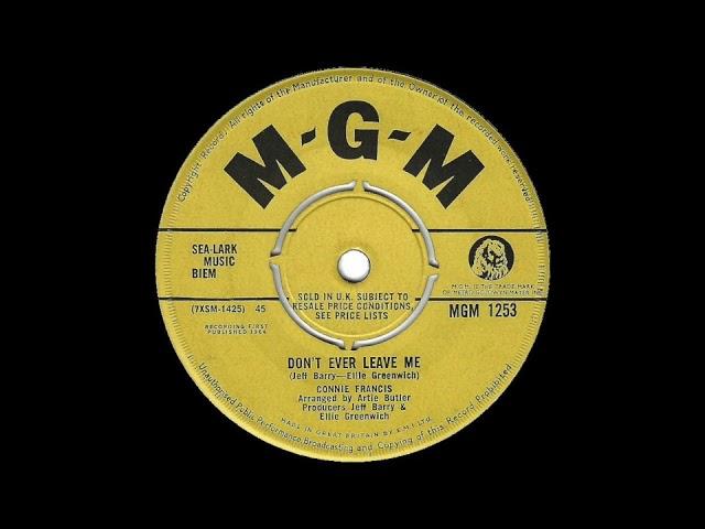 Connie Francis - Don't Ever Leave Me (UK 45) 1964