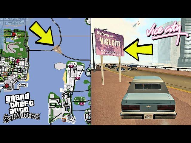 GTA SAN ANDREAS 'DAN VICE CITY 'E ARABA İLE GİTMEK ! İKİ ŞEHRİ BİRLEŞTİREN KÖPRÜ