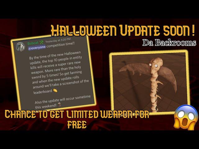 New Legendary Weapon ! - Roblox Da Backrooms | Update News