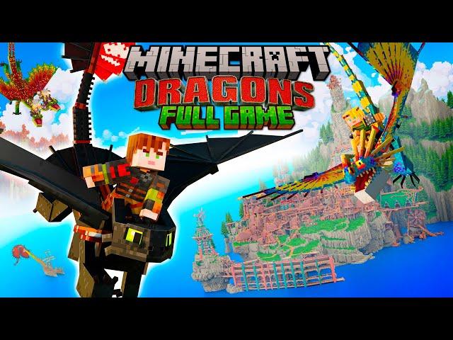 Minecraft x How To Train Your Dragon DLC - Full Gameplay Playthrough (Full Game)