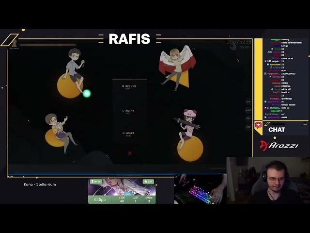 Rafis quits osu again