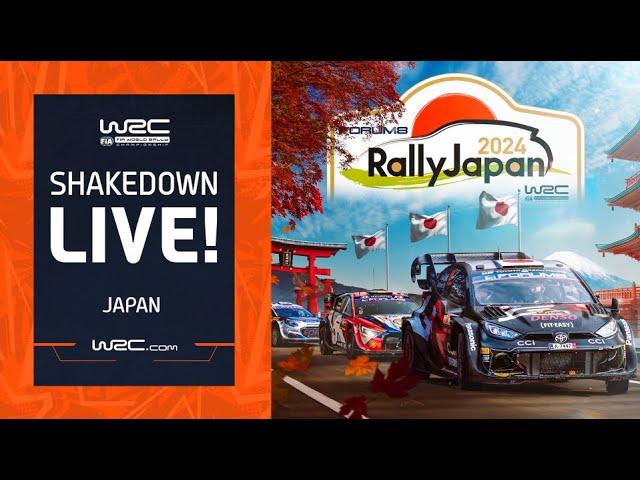  Shakedown LIVE | WRC FORUM8 Rally Japan 2024