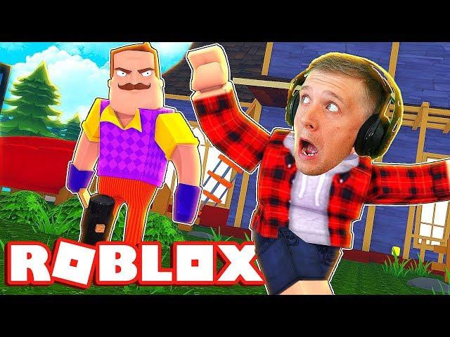 ПОБЕГ от ПРИВЕТ СОСЕДА в ROBLOX! Открыл все двери соседа ПАПА в ROBLOX СТАЛ ПРИВЕТ СОСЕДОМ на FFGTV