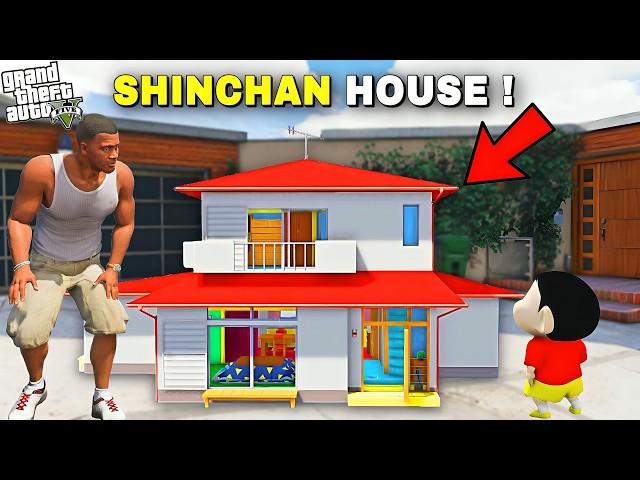 GTA V : Franklin Build Real Shinchan House to Surprise Shinchan in GTA 5 | in Telugu