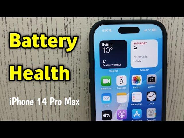 How To Check Battery Health in iPhone 14 Pro Max