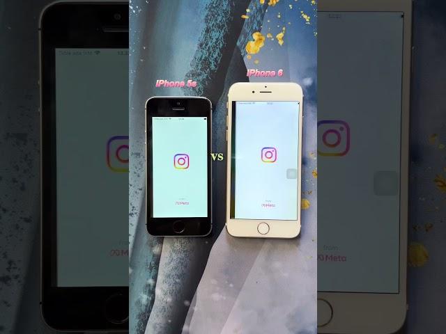 Comparison iPhone 6 vs iPhone 5s Open iG(instagram)  #shorts