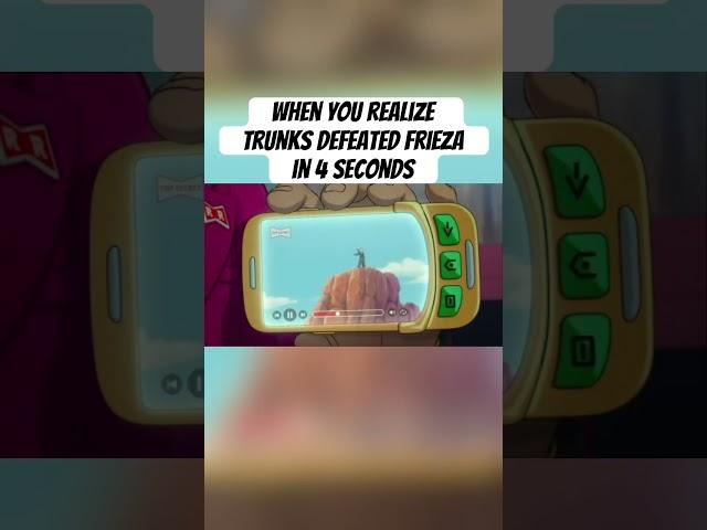 Trunks Killed Frieza in 4 Seconds! #dragonball #dragonballz #anime
