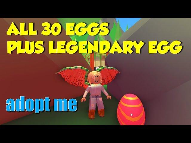 Adopt Me Easter Egg Hunt 2019 - All 30 + Legendary Egg Locations (EASY)