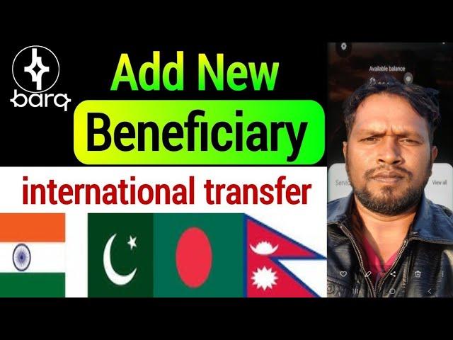 Barq Add International Beneficiary  Bangladesh Money Transfer App  Barq App