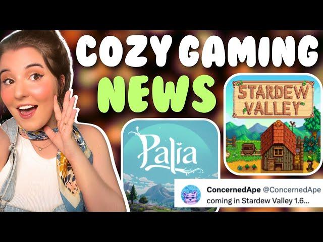 MASSIVE Cozy Gaming NEWS: Stardew Valley 1.6 UPDATE, Palia + MORE