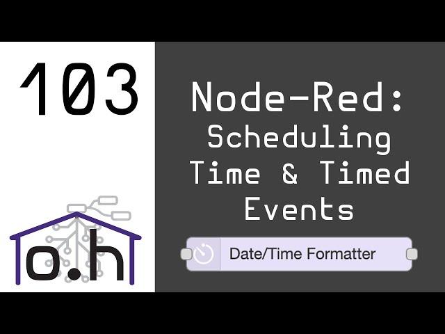 Node-Red 103: Scheduling Time & Timed Events