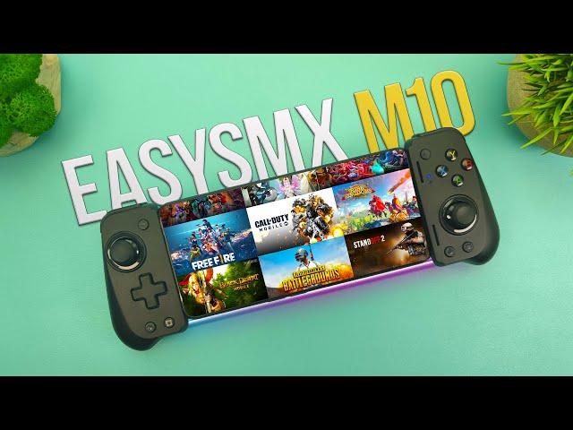 Игровой ГЕЙМПАД для Смартфонов Android и iPhone 15 - EasySMX M10 с эффектом Холла и МАКРОСАМИ !