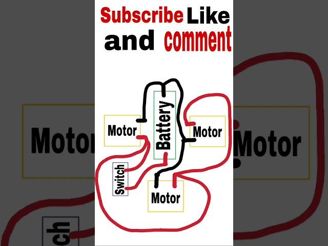 How to make a round car #motor #toys 3 motor car #shorts