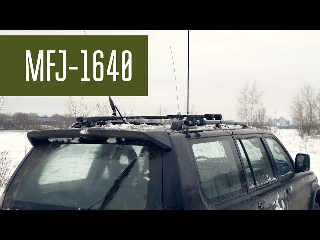 Из машины на 7 МГц. Штыревая антенна MFJ-1640 и Yaesu FT-991A. Любительская радиосвязь.