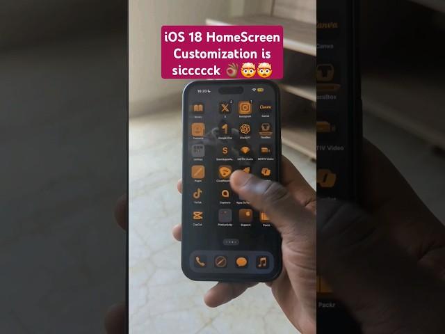 iOS 18 HomeScreen Customization is siccccck  #ios18 #homescreensetups