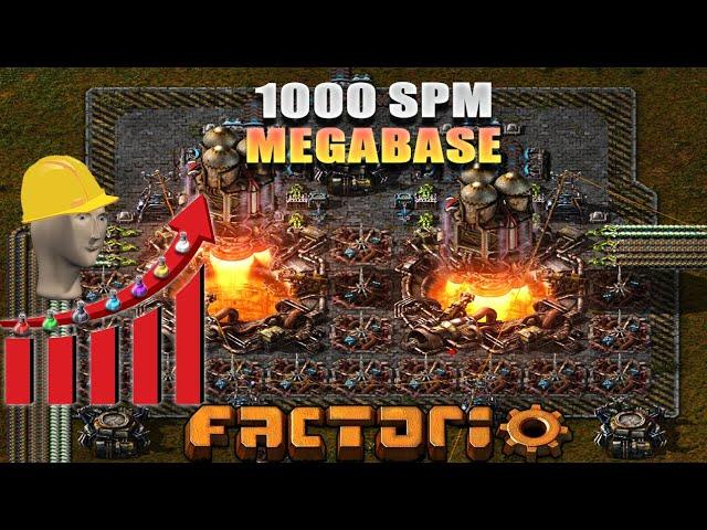 Making a 1000SPM Factorio MEGABASE in 40 Minutes