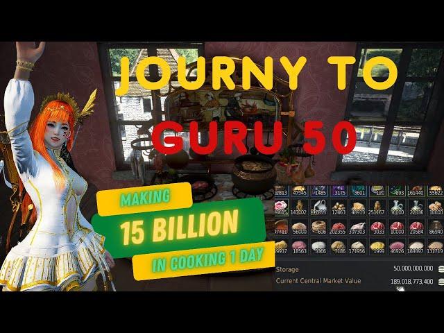 Journey To Guru 50 Cooking Making 15 Bill In 1 Day Cooking How Much EXP Do We Need To Hit Guru 50