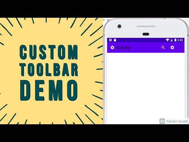 Creating Custom Toolbar in Android Studio| Custom Tool Bar Tutorial | CodeSouls