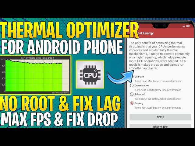 Thermal Optimizer For Android Without Root || Get Max FPS & Smooth Performance