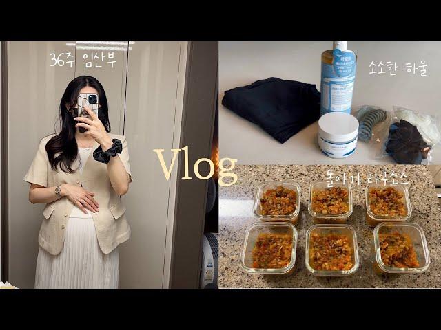 vlog | 36주 임산부, 드디어 산 요요2 휴대용 유모차, 헤어집게핀/스킨케어 소소한 하울, 돌아기 라구소스 만들기, 인생 떡볶이 밀키트 찾았다!