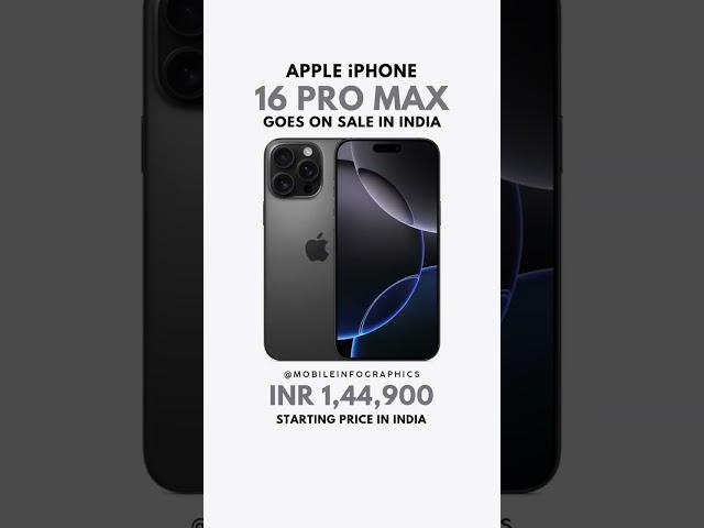 Apple iPhone 16 Pro Max Price Revealed! 