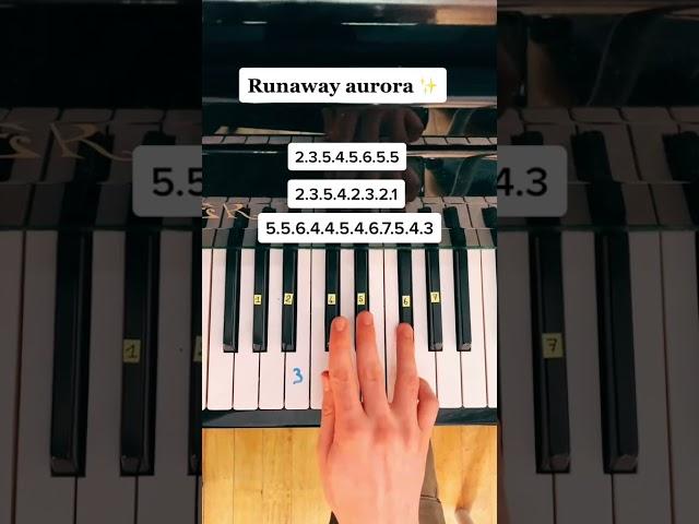 aurora - runaway (piano tutorial)