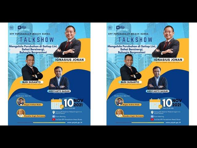 Talkshow bersama Menteri Kabinet Kerja Periode 2014-2019, Bapak Ignasius Jonan