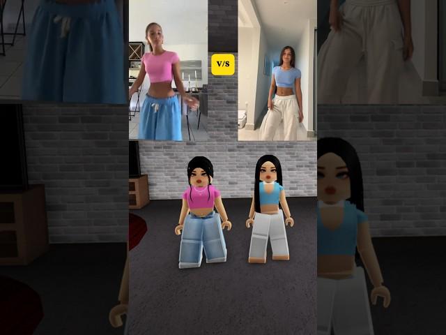 Blue sweatpants girl in Roblox  Part-2 | Tyla dance | @ROBXBacon #roblox #tiktok #shorts