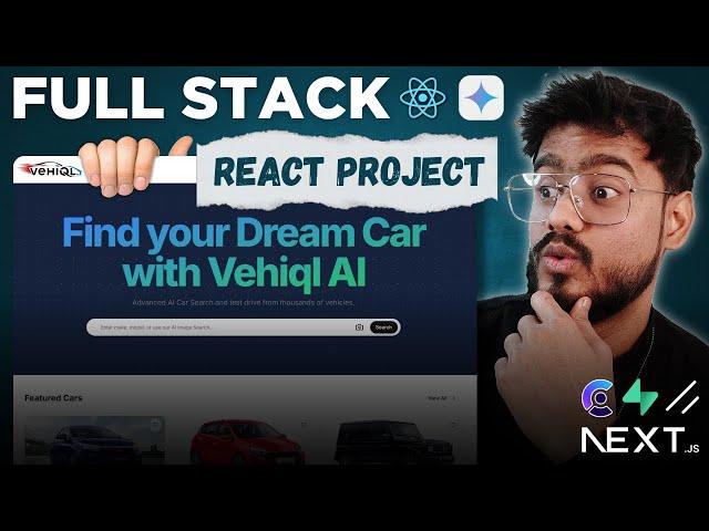 Full Stack React Project ( AI Car Marketplace ) - Next JS, Tailwind, Gemini AI, Prisma, Shadcn UI 