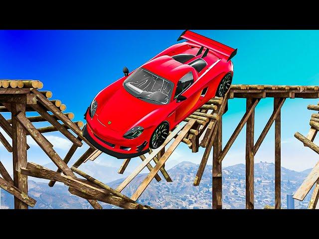 Cars vs Collapsing Bridges in GTA 5