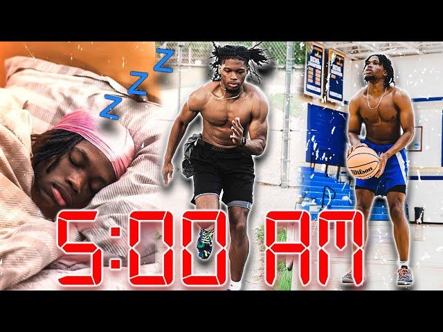 My EXTREMELY PRODUCTIVE 5 am Morning Routine | New Habits & Working Out! (College Basketball Player)