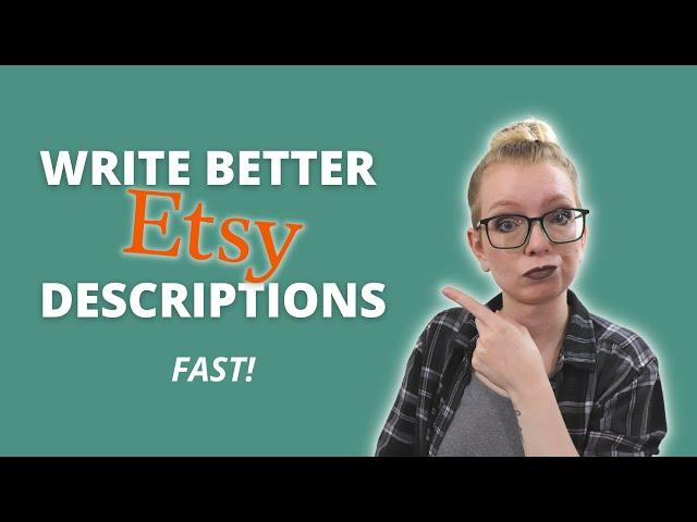 Write Etsy Listing Descriptions that CONVERT - Steal my strategy! | Type Nine Studio