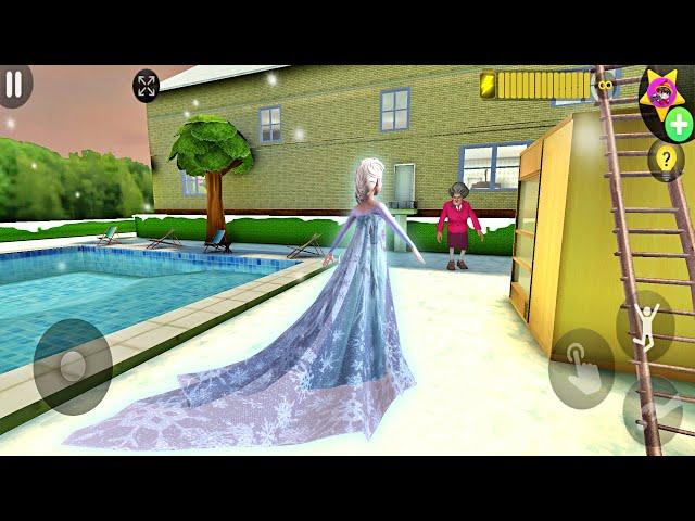 Playing as Elsa in Scary Teacher 3D Mod Game Update  | Elsa vs Miss T Funny Chapter Game