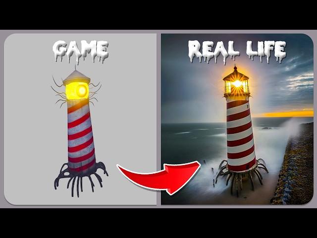 Lighthouse Monster In Real Life | All Eat Monster | Guess The Eater MONSTER'S VOICE