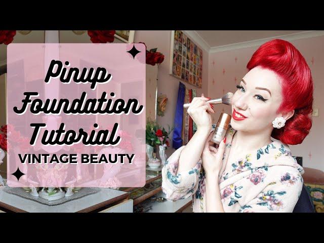 Easy Pinup Makeup Foundation Tutorial With Miss Lady Lace