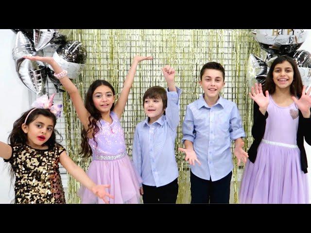 Happy New Year Party and Fun Games with HZHtube Kids Fun