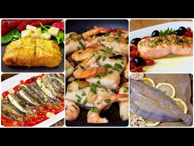 Easy and Quick Fish for Dinner-5 RECIPES in 15 Minutes‼️