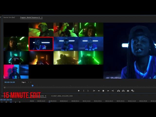 How to edit a music video in 15 minutes ( how to edit faster)