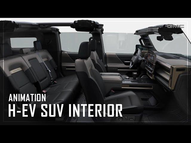 HUMMER EV SUV Interior Design Animation