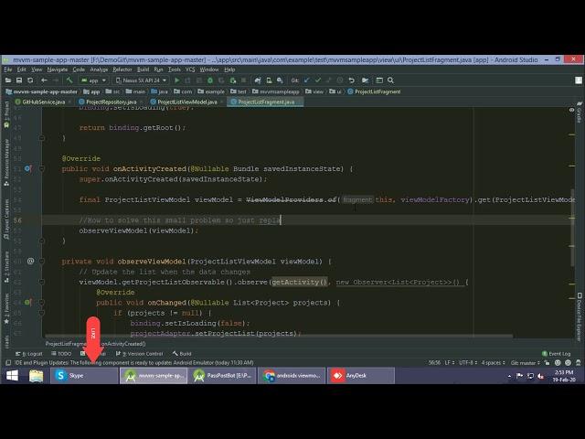 android model view provider deprecated warning android studio tutorial 2020