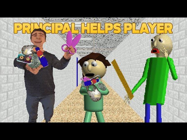 No Rules? | Principal Helps Player [Baldi's Basics Mod]