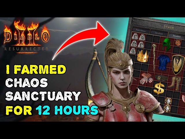 250 Chaos runs with Insane Bowazon, 9000 dmg !  - Diablo 2 resurrected