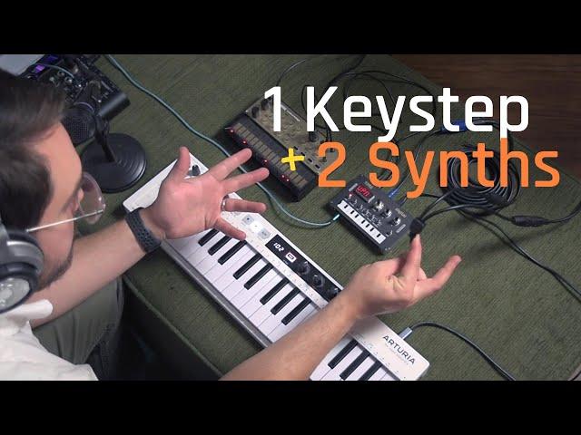 How I set up my Volcas for overdubbing with Keystep sequence