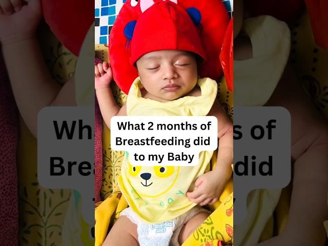 what 2 months of breastfeeding did to my baby!#shorts #breastfeeding #cutebaby #newborn#trending