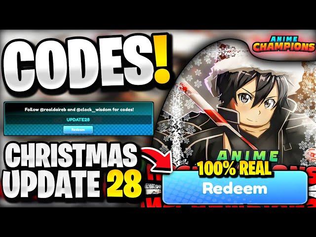 *NEW* All Working UPDATE 28 CODES For Anime Champions Simulator! Anime Champions Simulator Codes